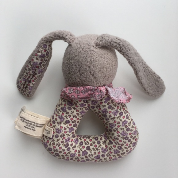 Organic Patterned Rattle | Bunny Rabbit - Picture 5 of 6